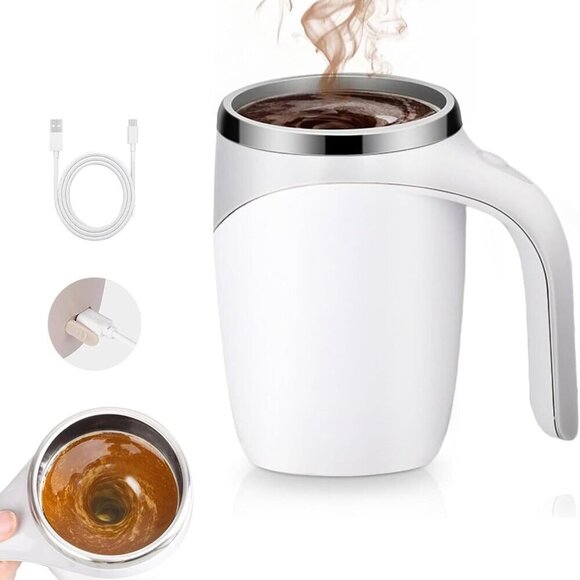 Automatic Magnetic Stirring Coffee Mug - Rechargeable - BRAND NEW - Picture 5 of 15